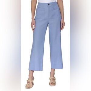 Bagatelle Wide-Leg Linen Cropped Pants Size 8 NWT